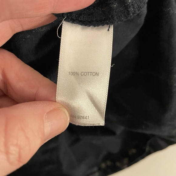 Pure Jill Top Womens Black Gray Cotton 3/4 Sleeves Top‎ Blouse Oversized 4X - Picture 7 of 7